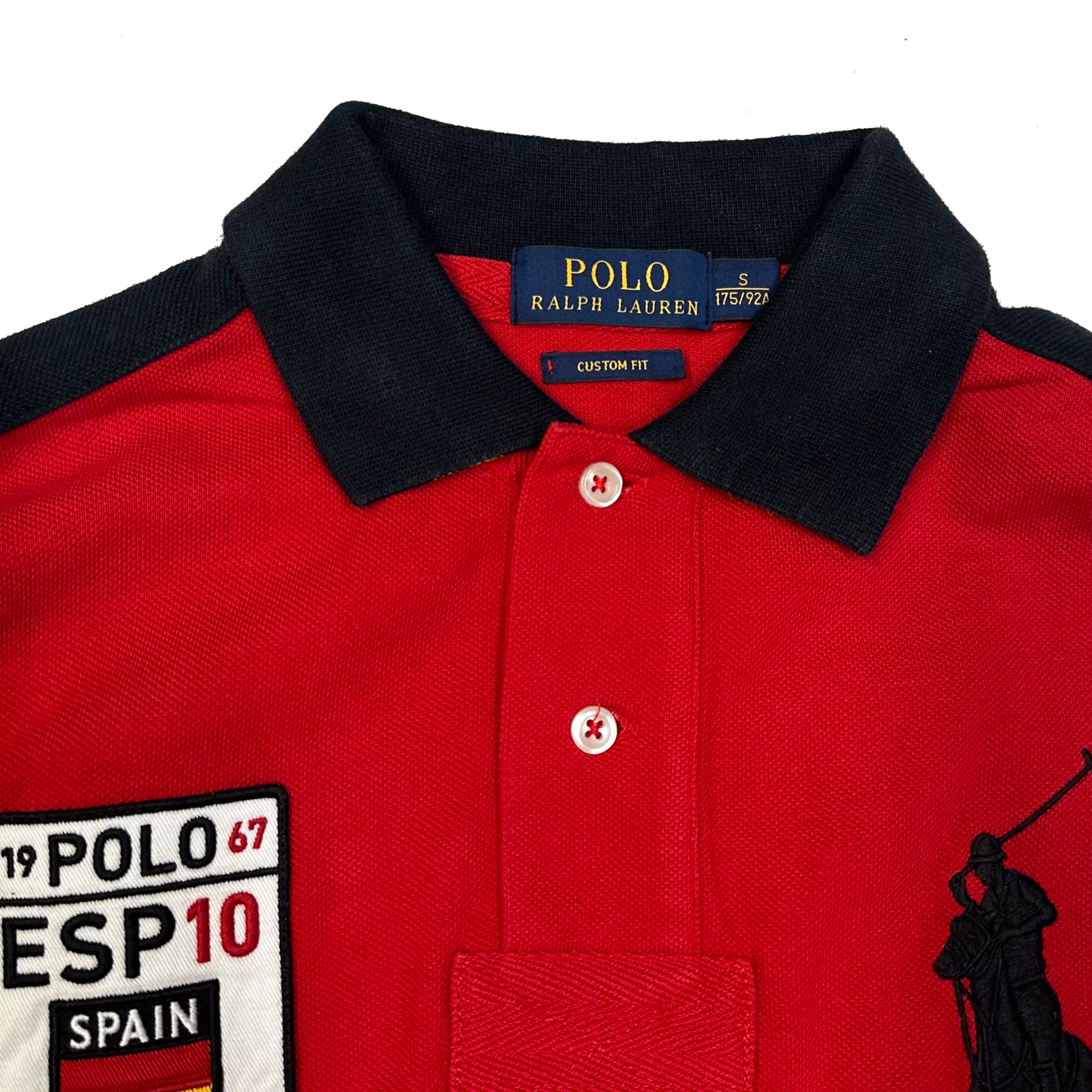 Ralph Lauren Spellout Spain Polo In Red ( S )
