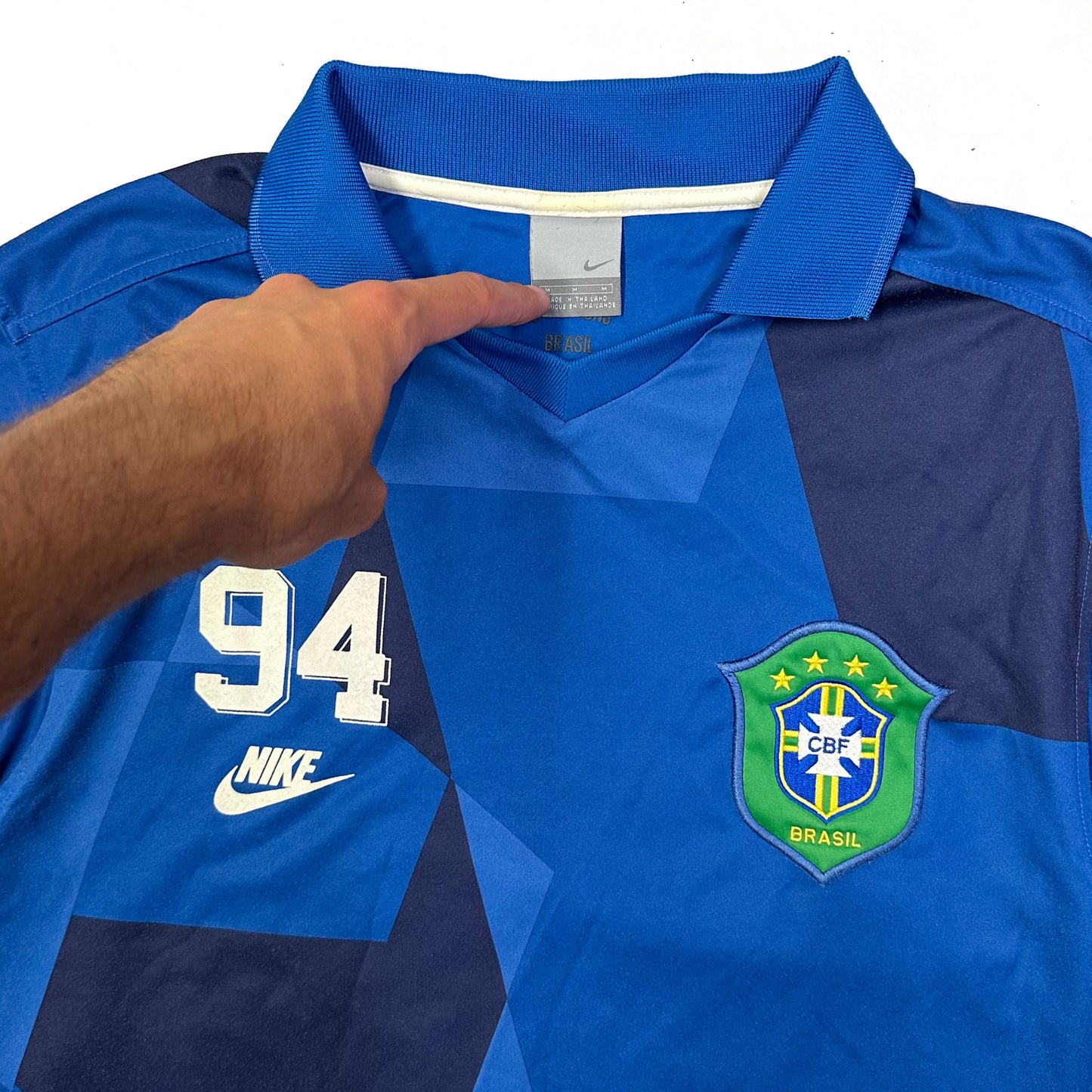 Nike 2001 Brazil Commemorative 94 Shirt In Blue ( L )