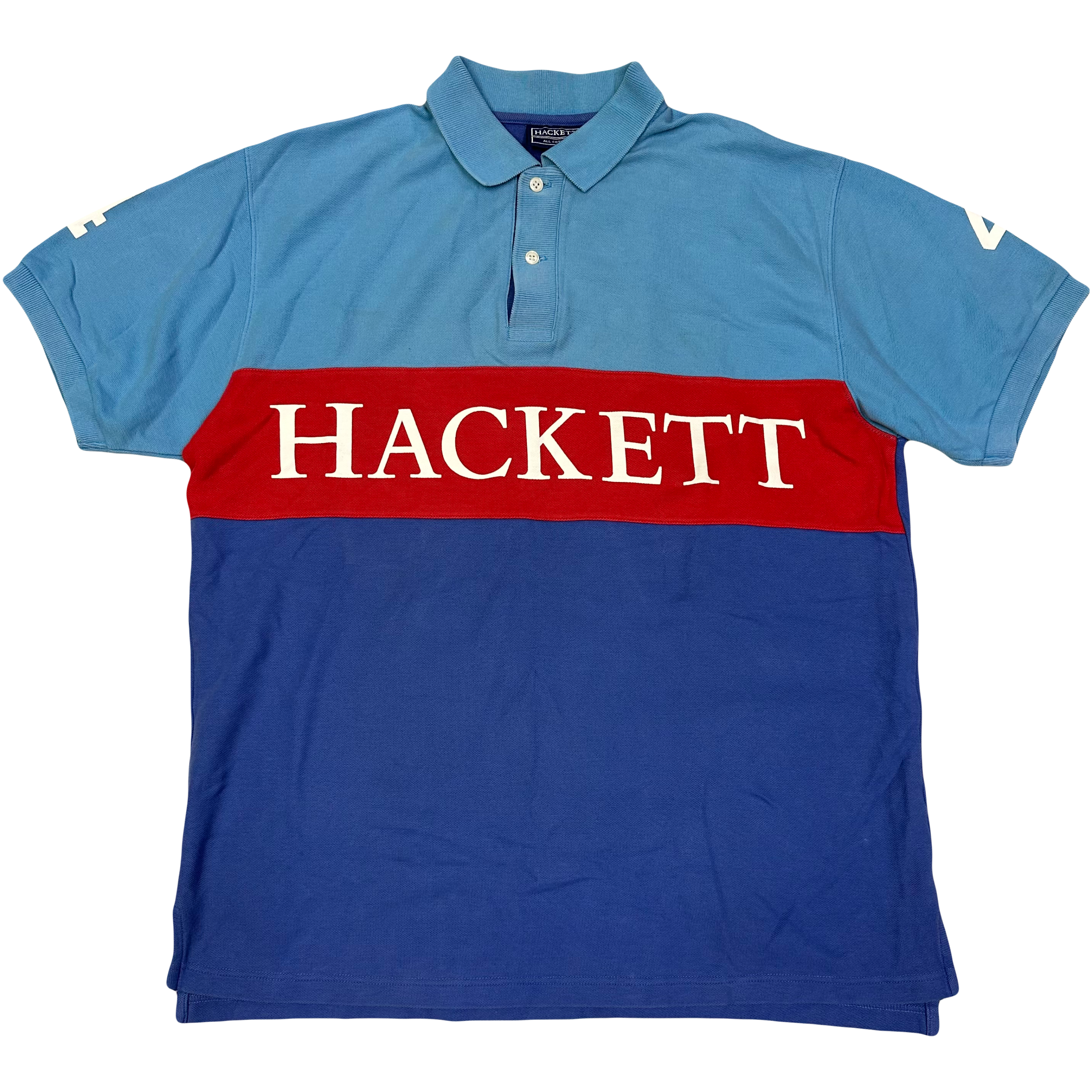 Hackett Polo In Blue & Red ( L )