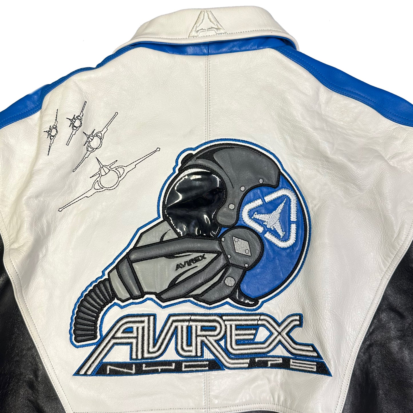 ARCHIVE Avirex Fighter Jet Leather Jacket ( XXL )