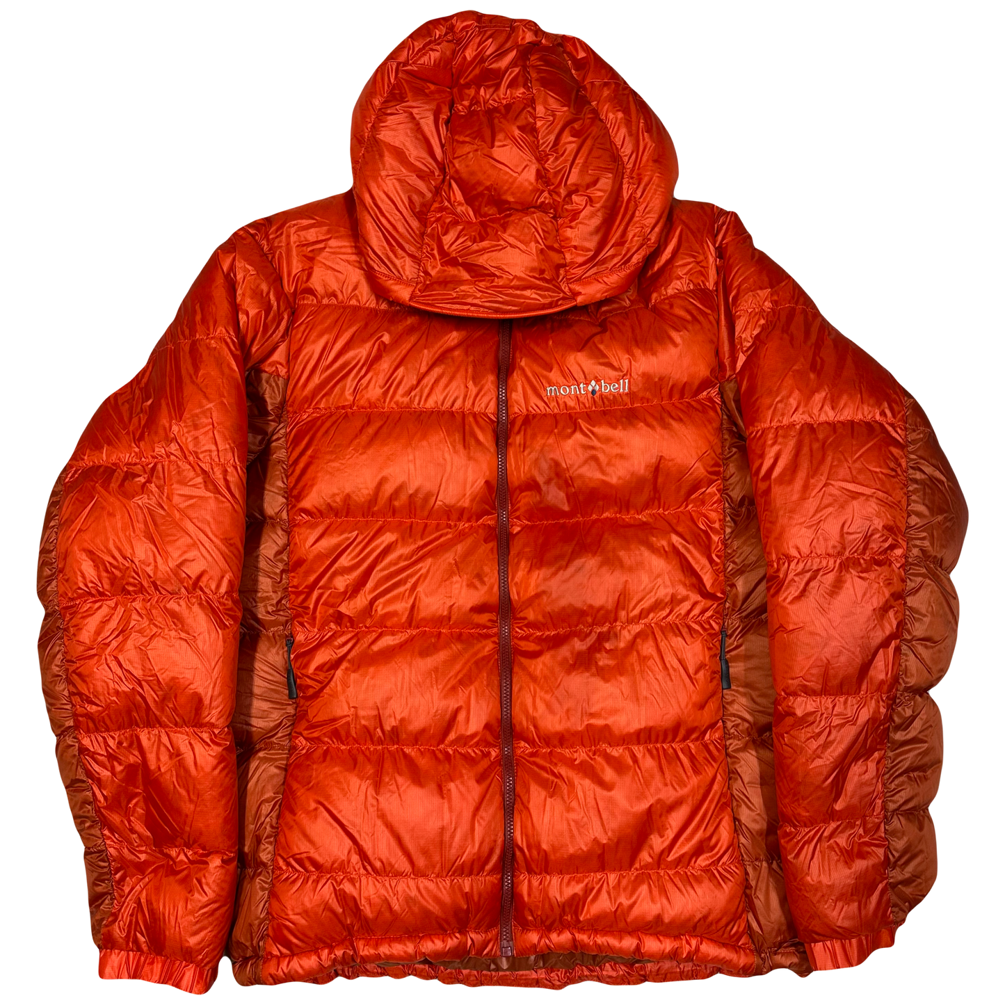 Montbell Puffer Jacket In Orange & Red ( L )