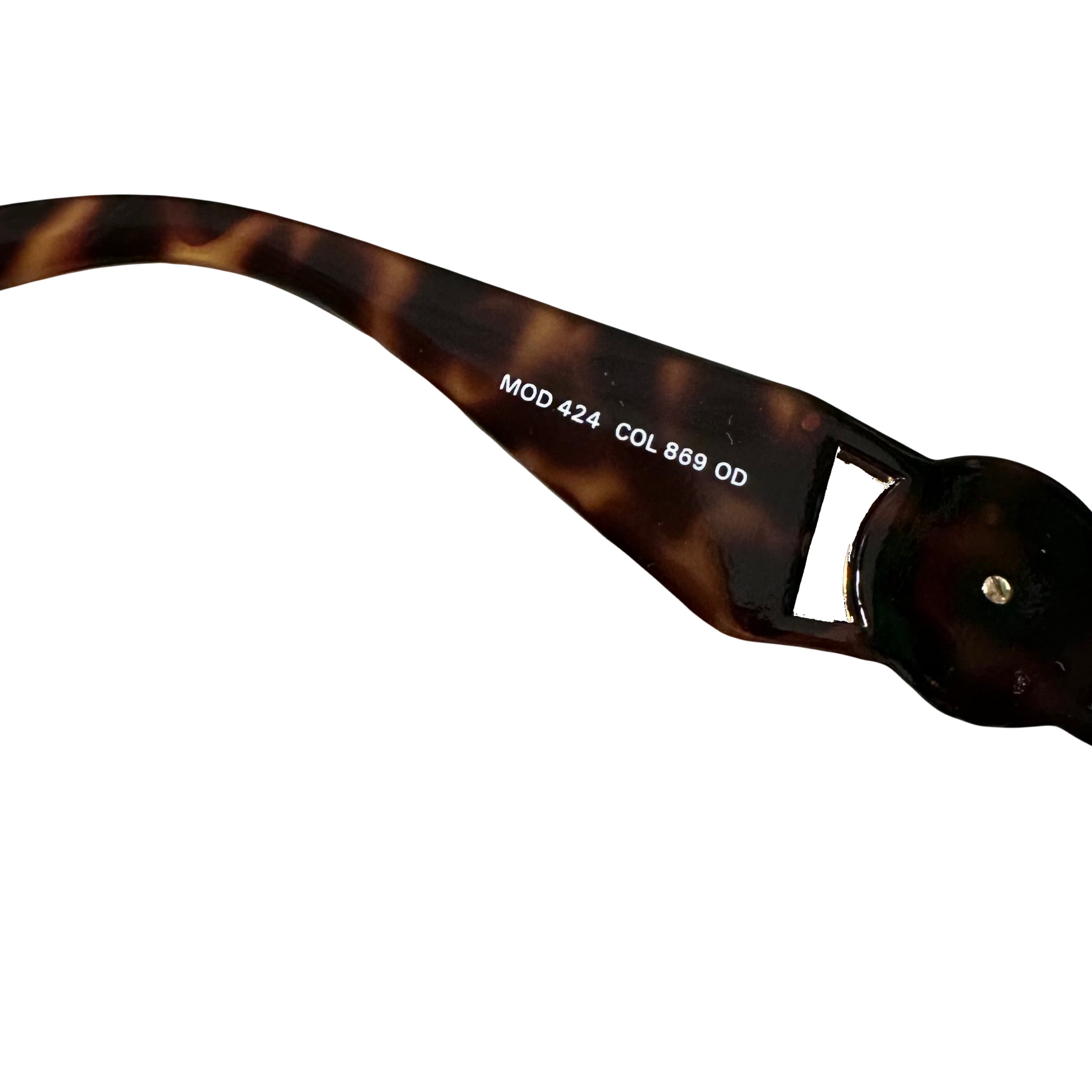 Versace 90s Medusa Head Sunglasses In Tortoise