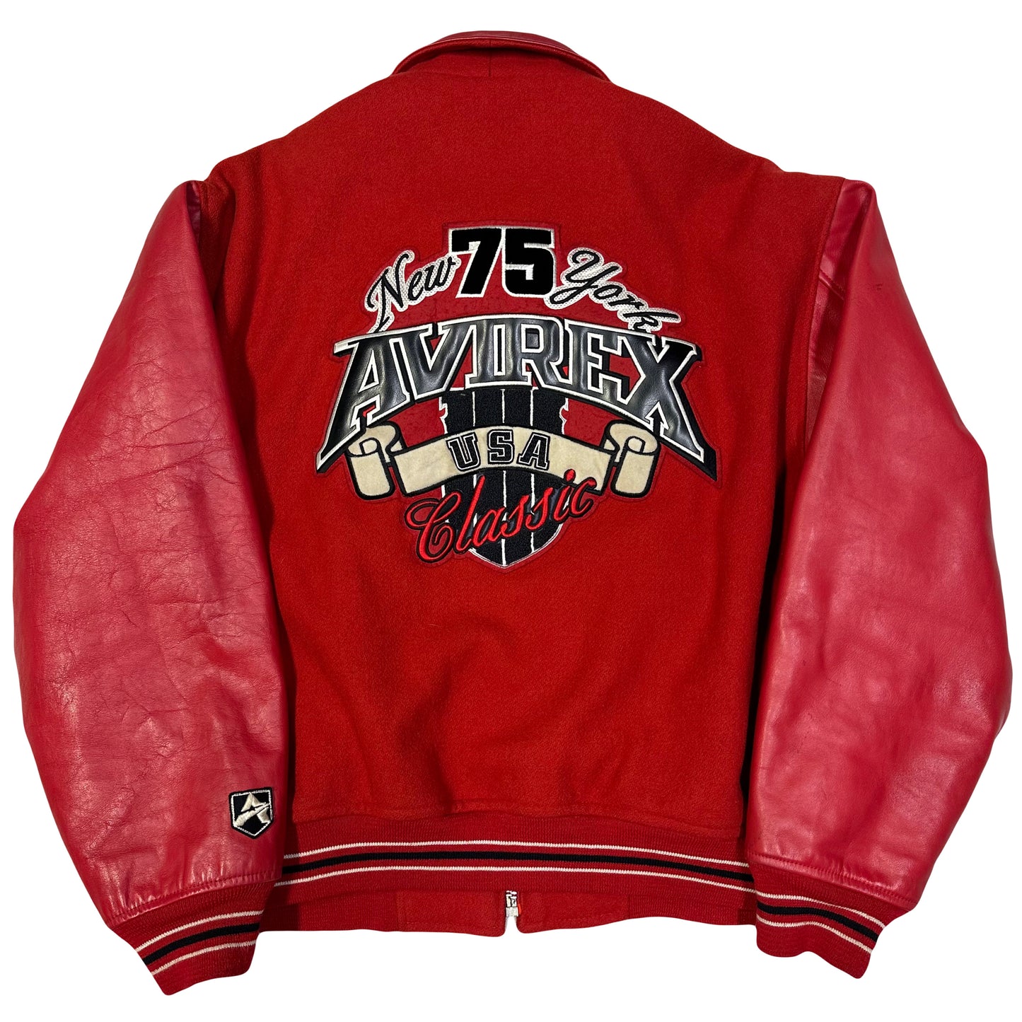 ARCHIVE Avirex New York Varsity Wool & Leather Jacket ( XXL )