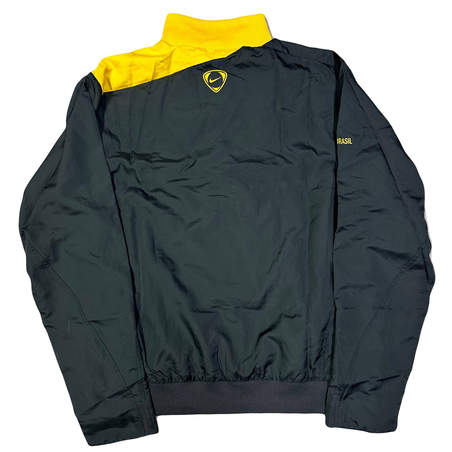 Nike Brazil 2008/10 Tracksuit In Black & Yellow ( L )