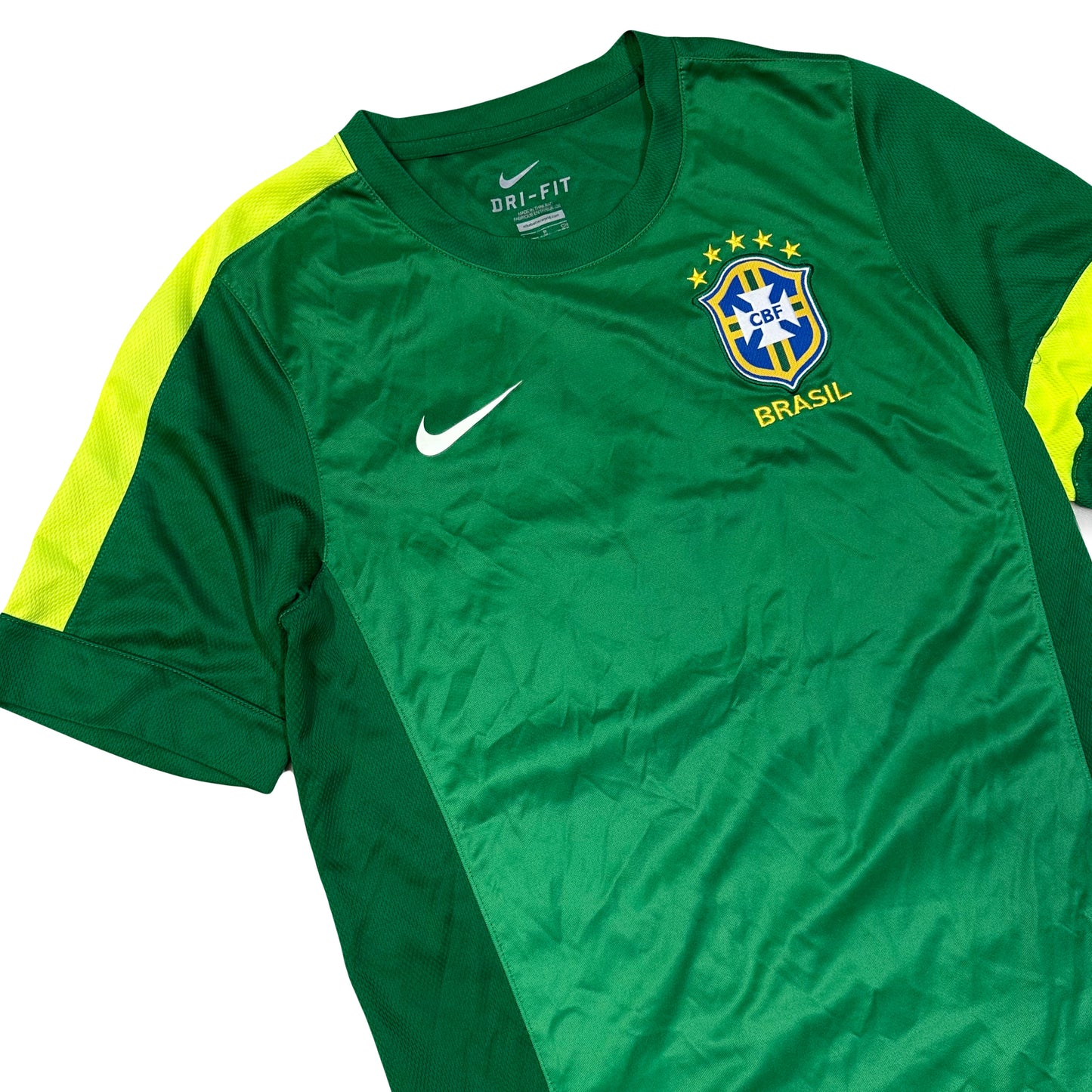 Nike 2013/14 Brazil Training Shirt In Green ( S )