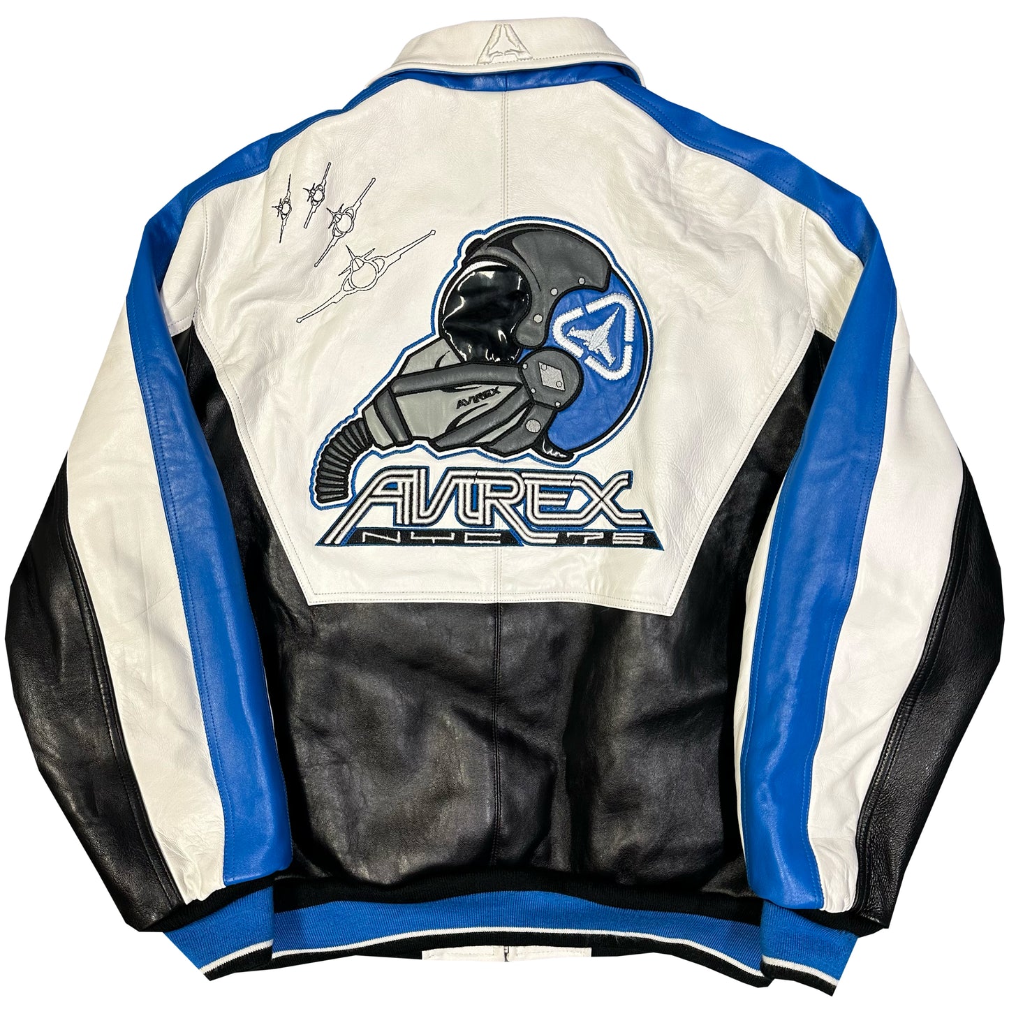 ARCHIVE Avirex Fighter Jet Leather Jacket ( XXL )