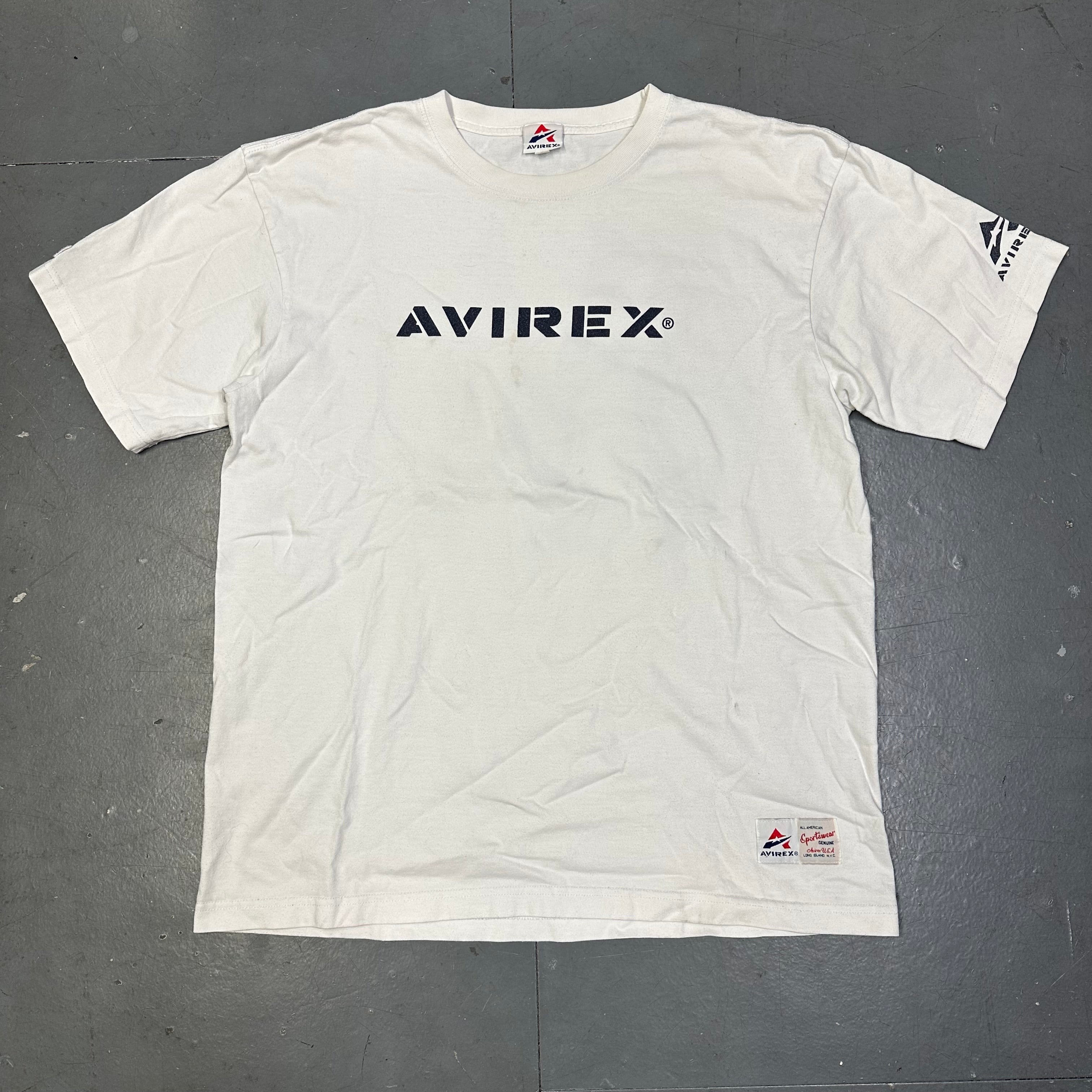 Avirex New York Yankees Spellout T-Shirt ( L )