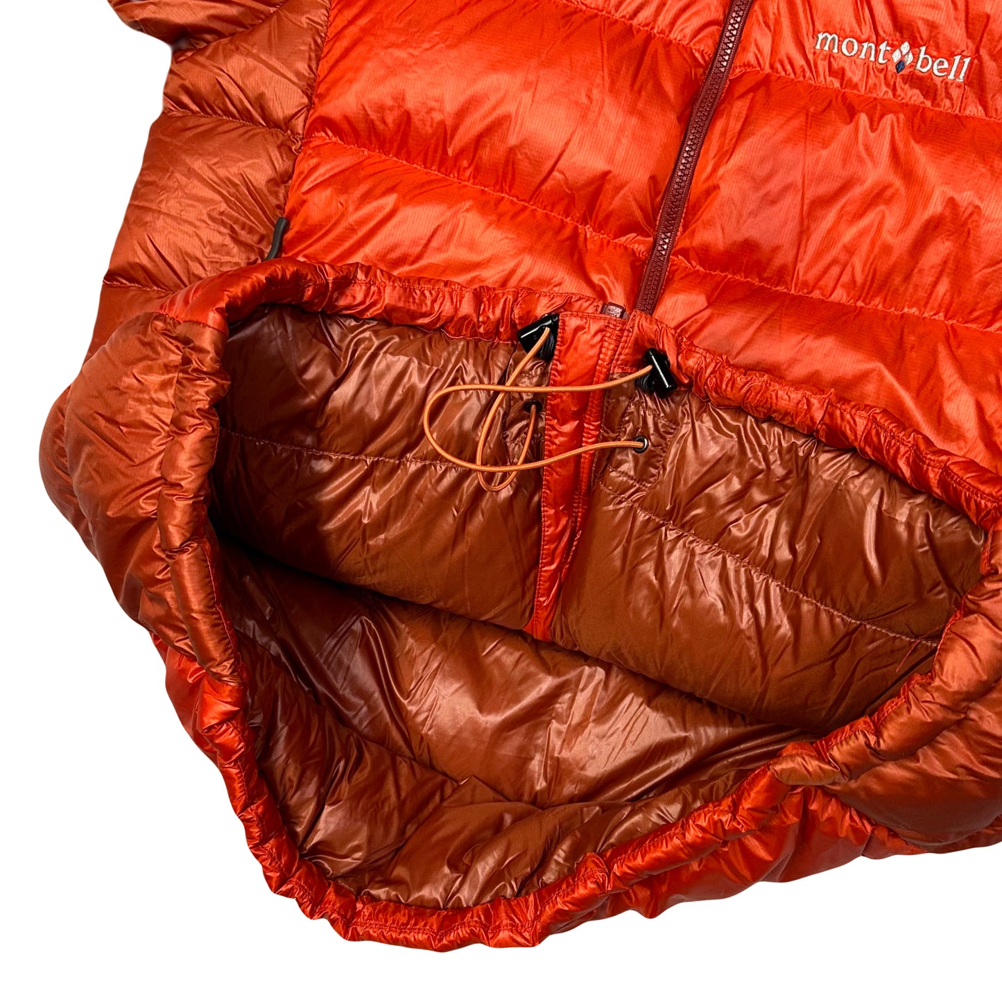 Montbell Puffer Jacket In Orange & Red ( L )