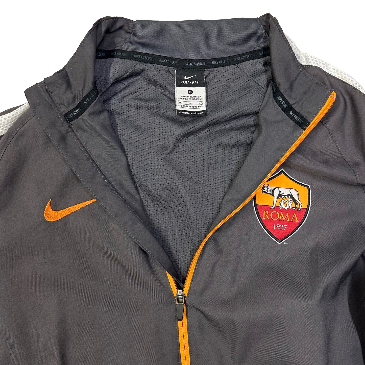 Nike Roma 2015/16 Tracksuit Top In Grey ( XL )