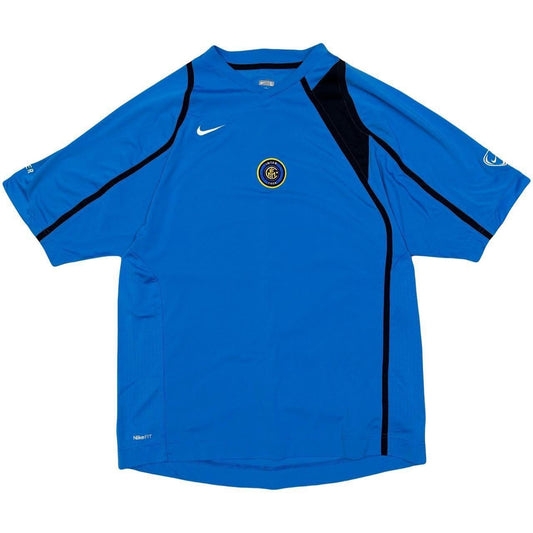 Nike 2006/07 Inter Milan Total 90 Training Shirt In Blue & Black ( L )