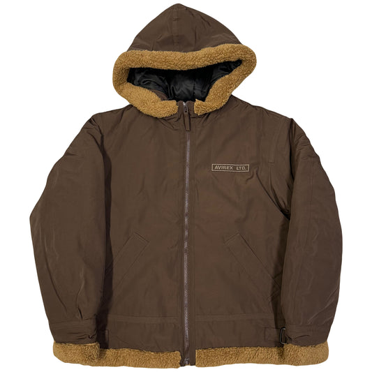 Avirex Fleece Lined Jacket In Brown ( L )