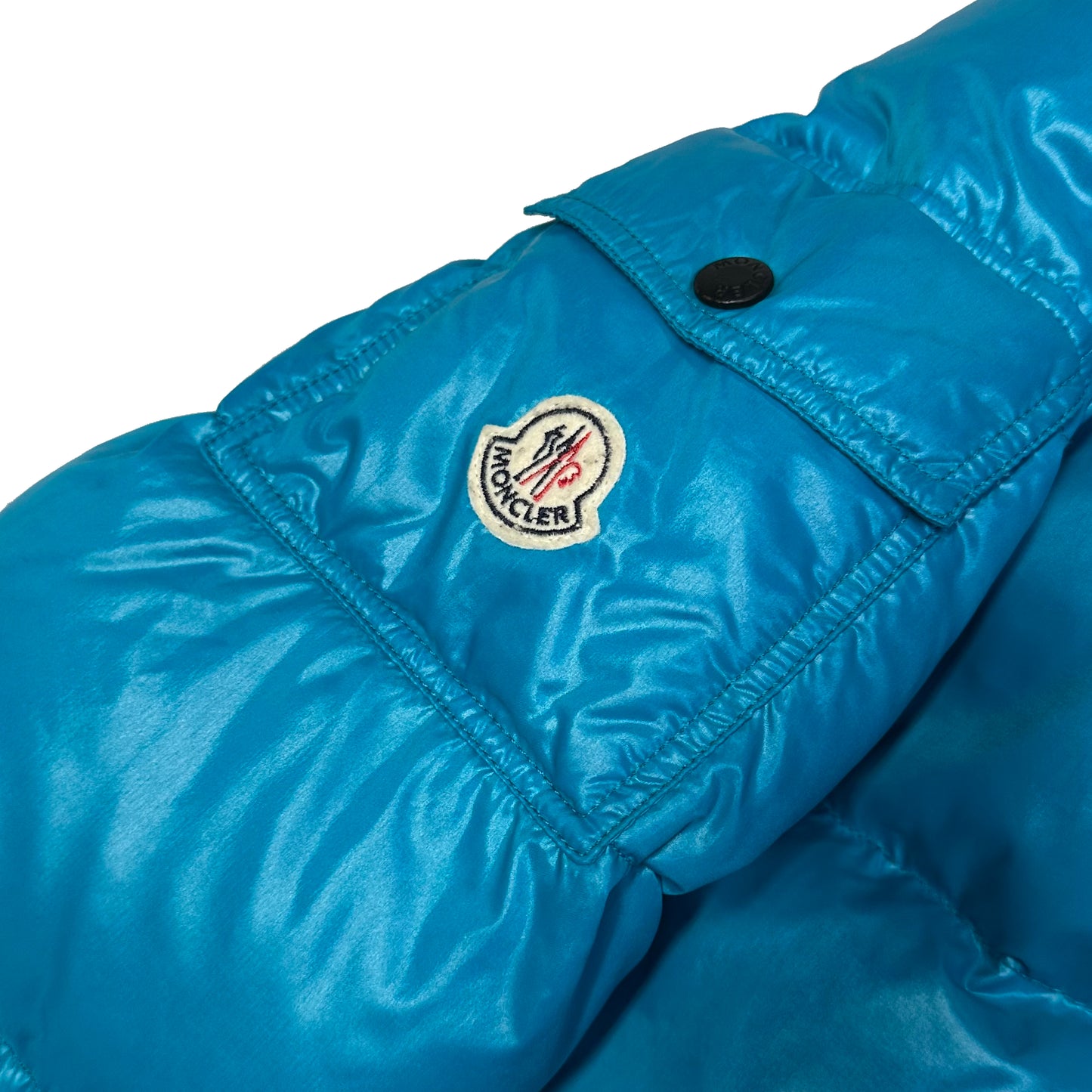 Moncler Maya Puffer Jacket In Blue ( S )