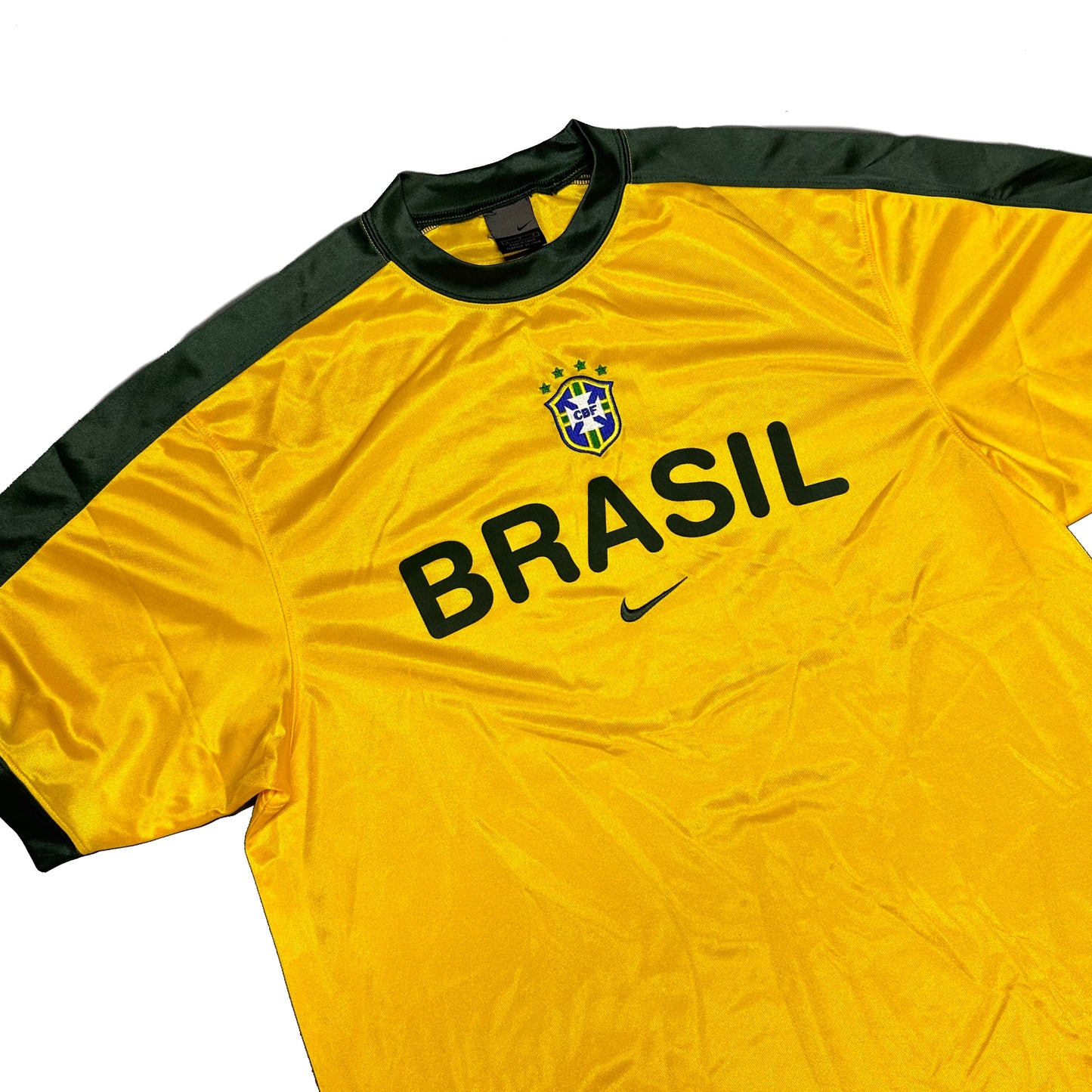 Nike Brazil 2002 Training Shirt In Yellow ( L )