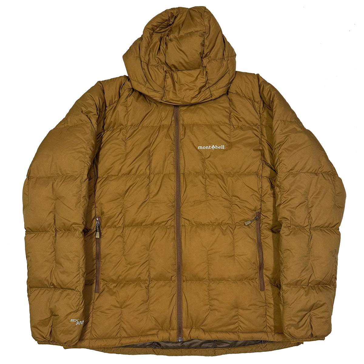 Montbell Square Stitch EX 800 Down Puffer Jacket In Brown ( L ) – 1036 ...