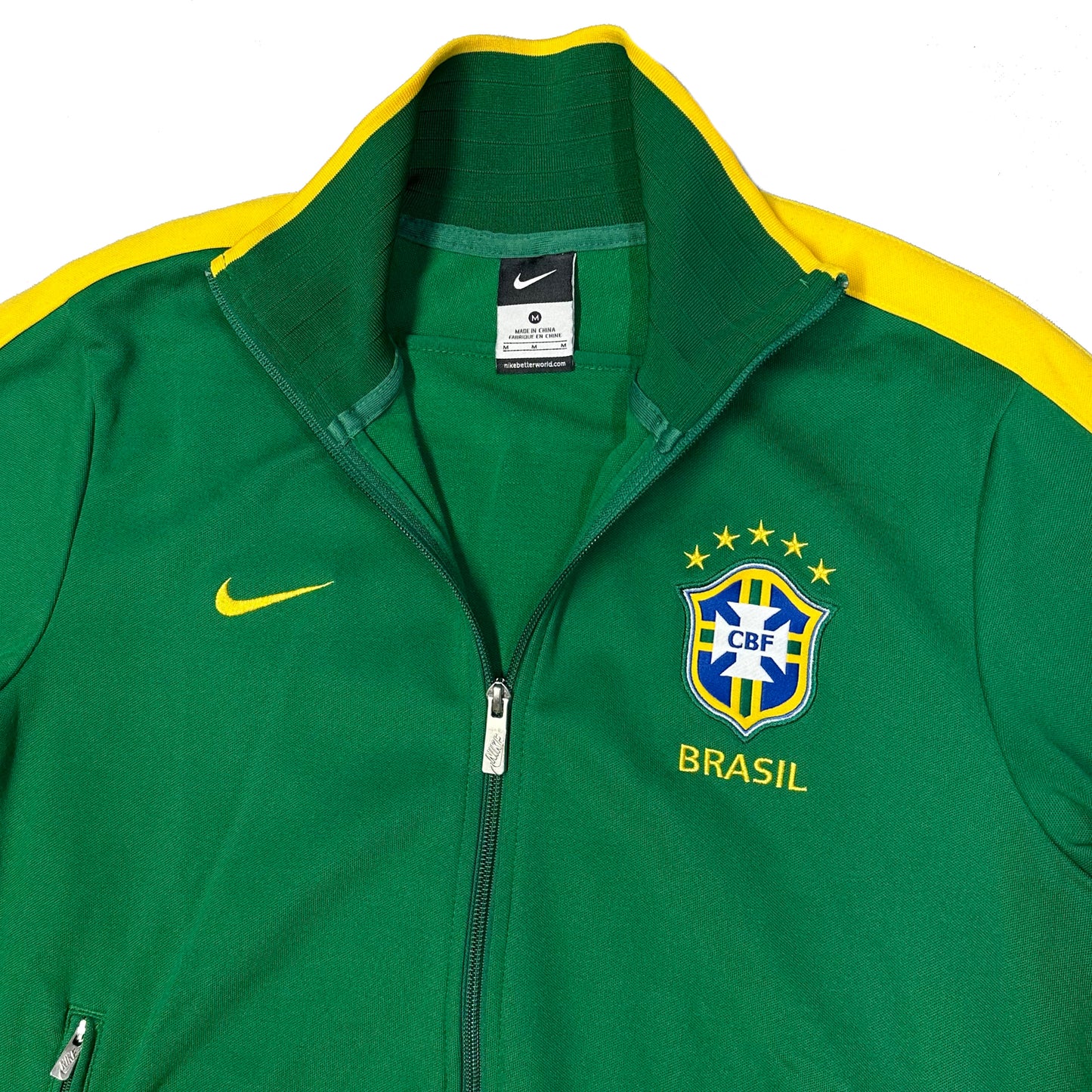 Nike Brazil 2013/14 Track Top In Green ( M )