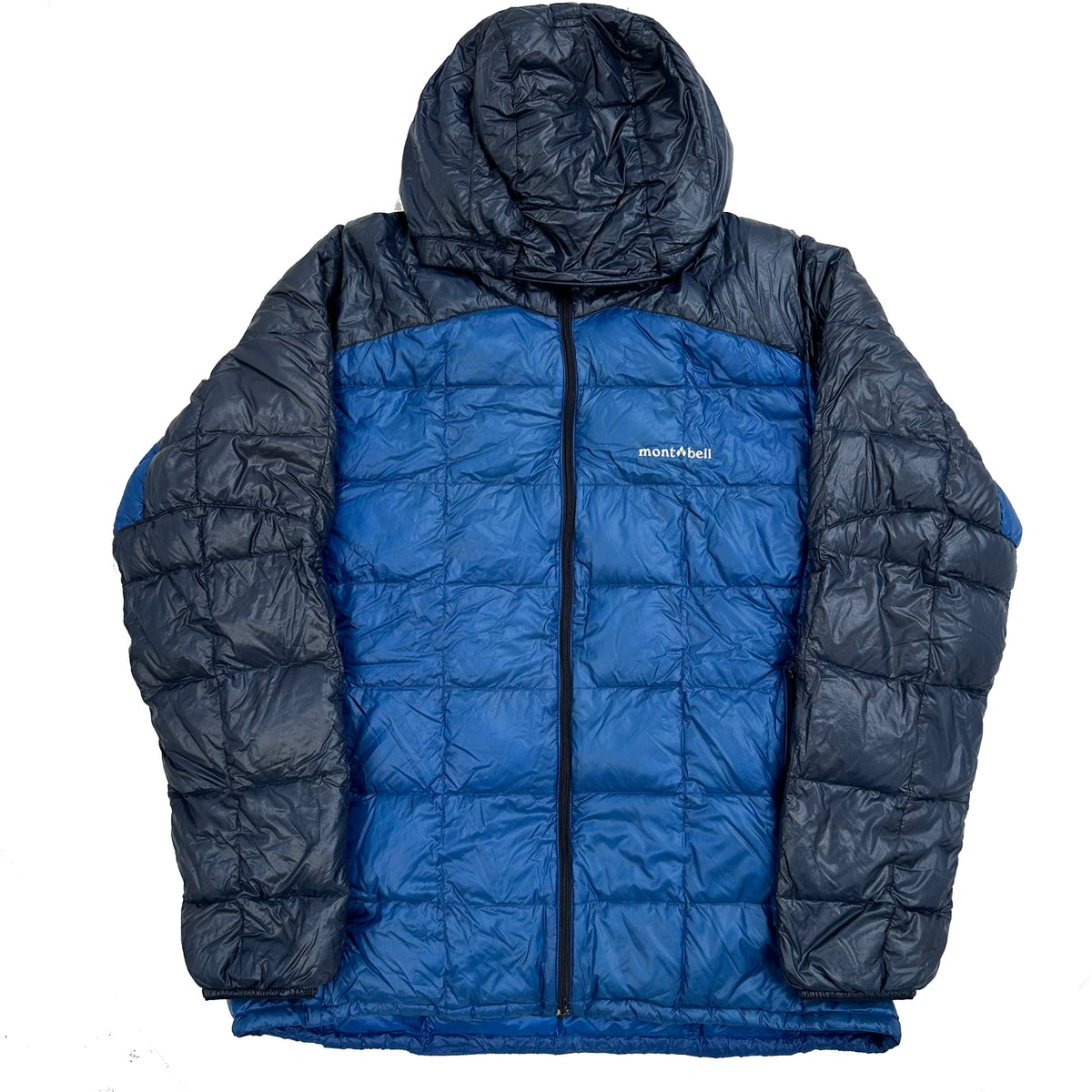 Montbell Two Tone Square Stitch Down Puffer Jacket In Blue ( XL ...