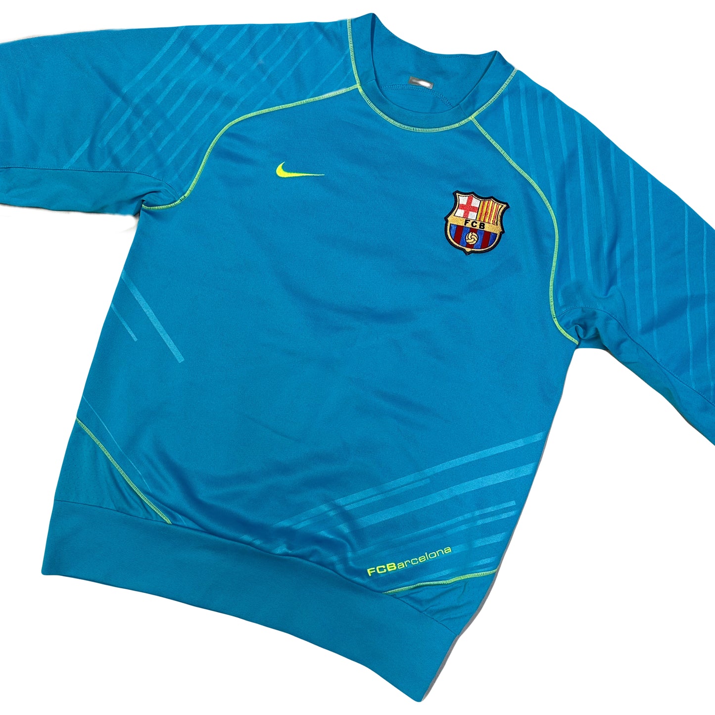 Nike Barcelona 2007/08 Training Sweatshirt In Blue ( S )