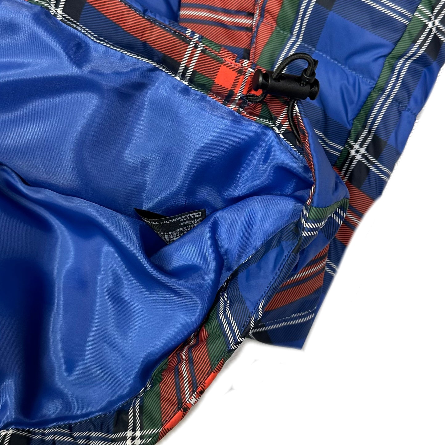 JW Anderson X Uniqlo Plaid Puffer Jacket In Blue ( M )