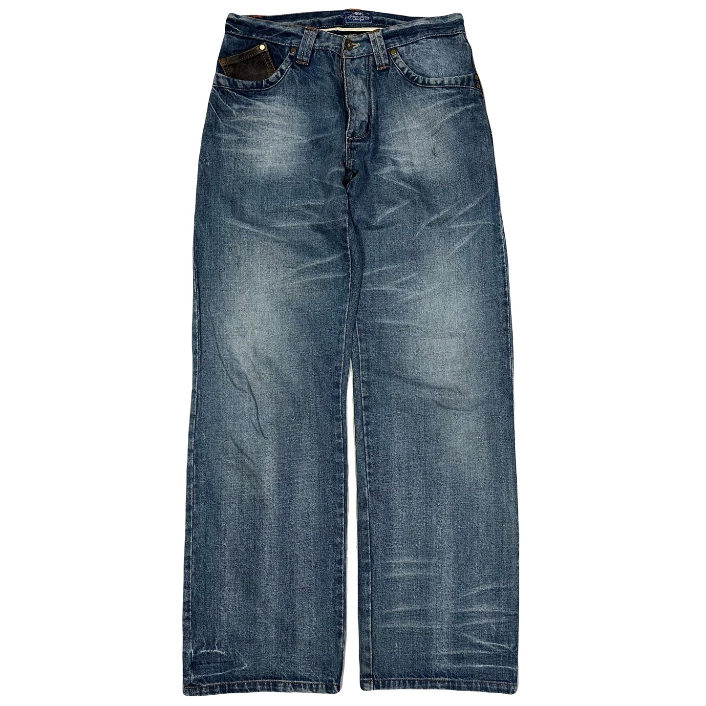 Avirex Spellout Jeans In Blue ( W30 )