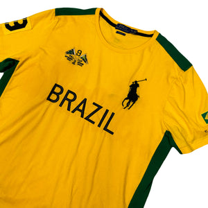 Ralph Lauren Spellout Brazil T-Shirt In Yellow ( XXL )