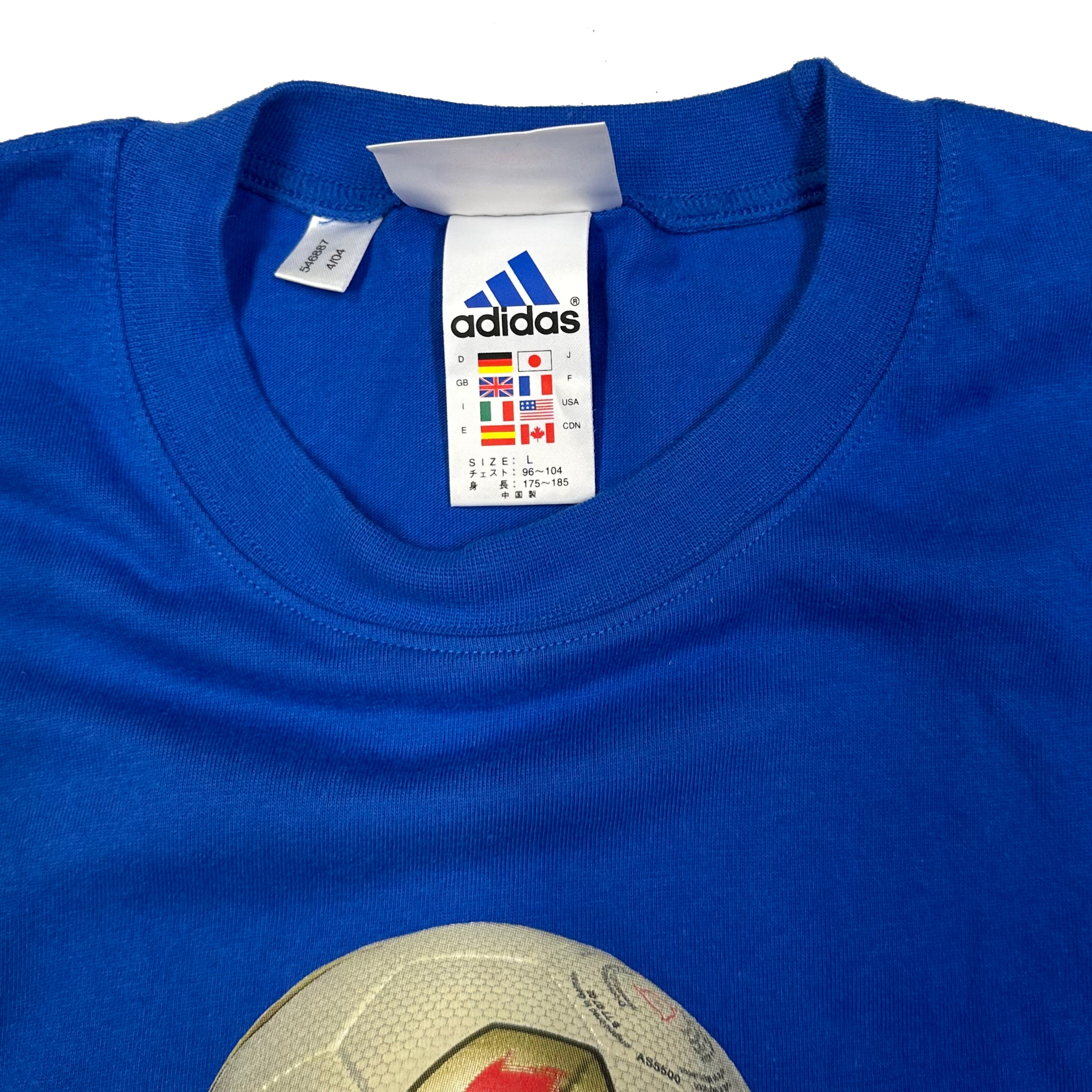 Adidas 2004 Pelias Ball Shirt In Blue ( L )
