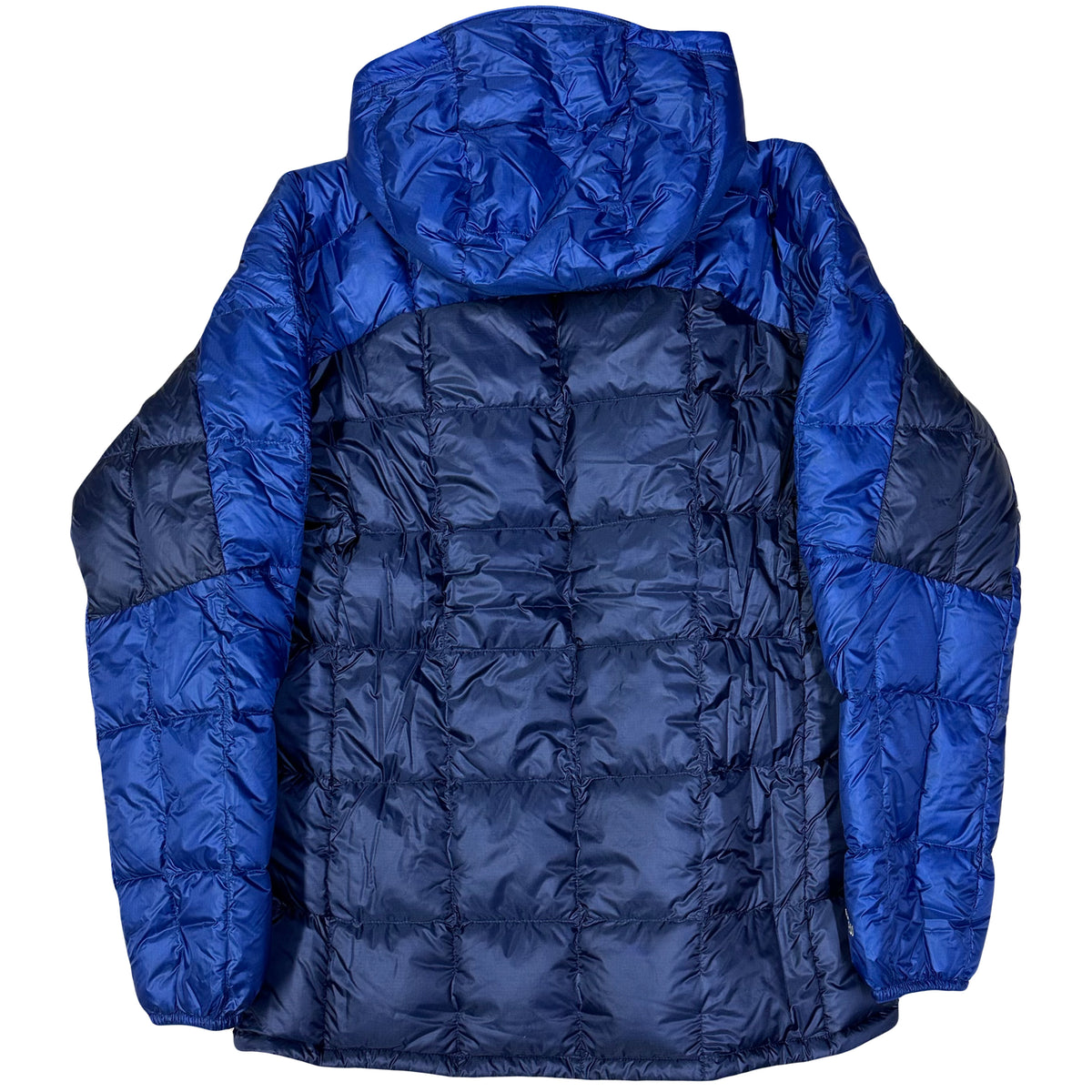 Montbell EX 800 Two Tone Square Stitch Down Puffer Jacket In Blue ( S ...