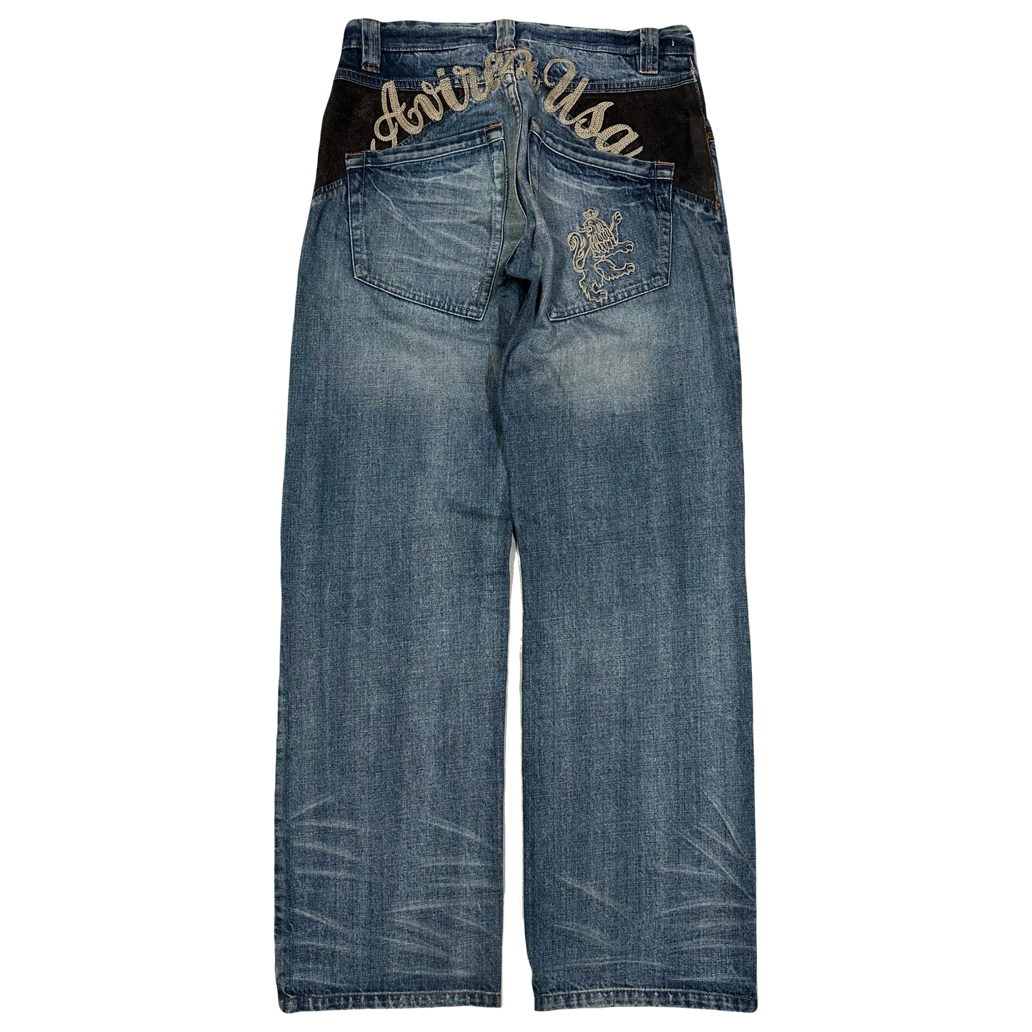 Avirex Spellout Jeans In Blue ( W30 )