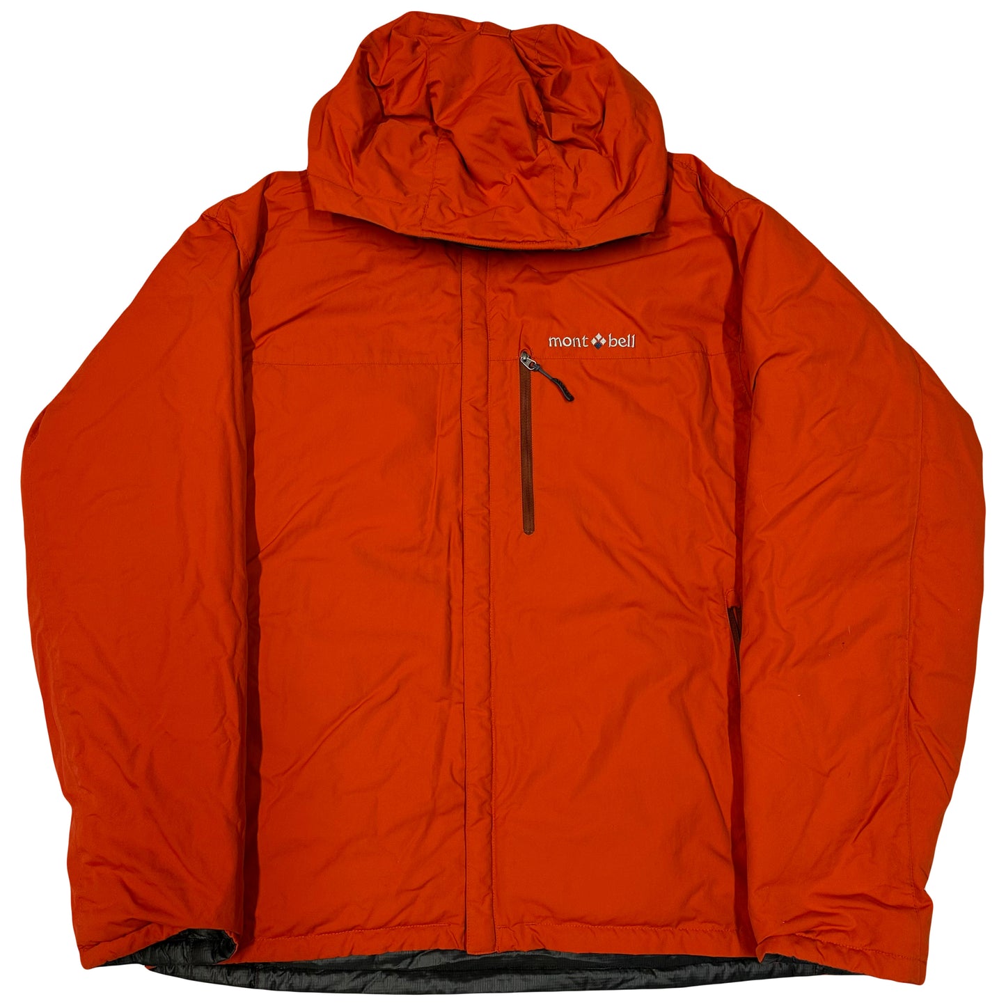 Montbell Reversible Puffer Jacket In Black & Orange ( L )