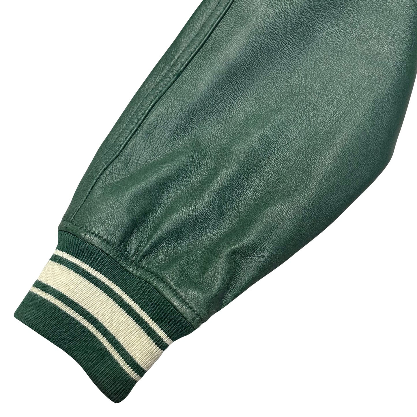 Avirex Icon Leather Jacket In Green ( XL )