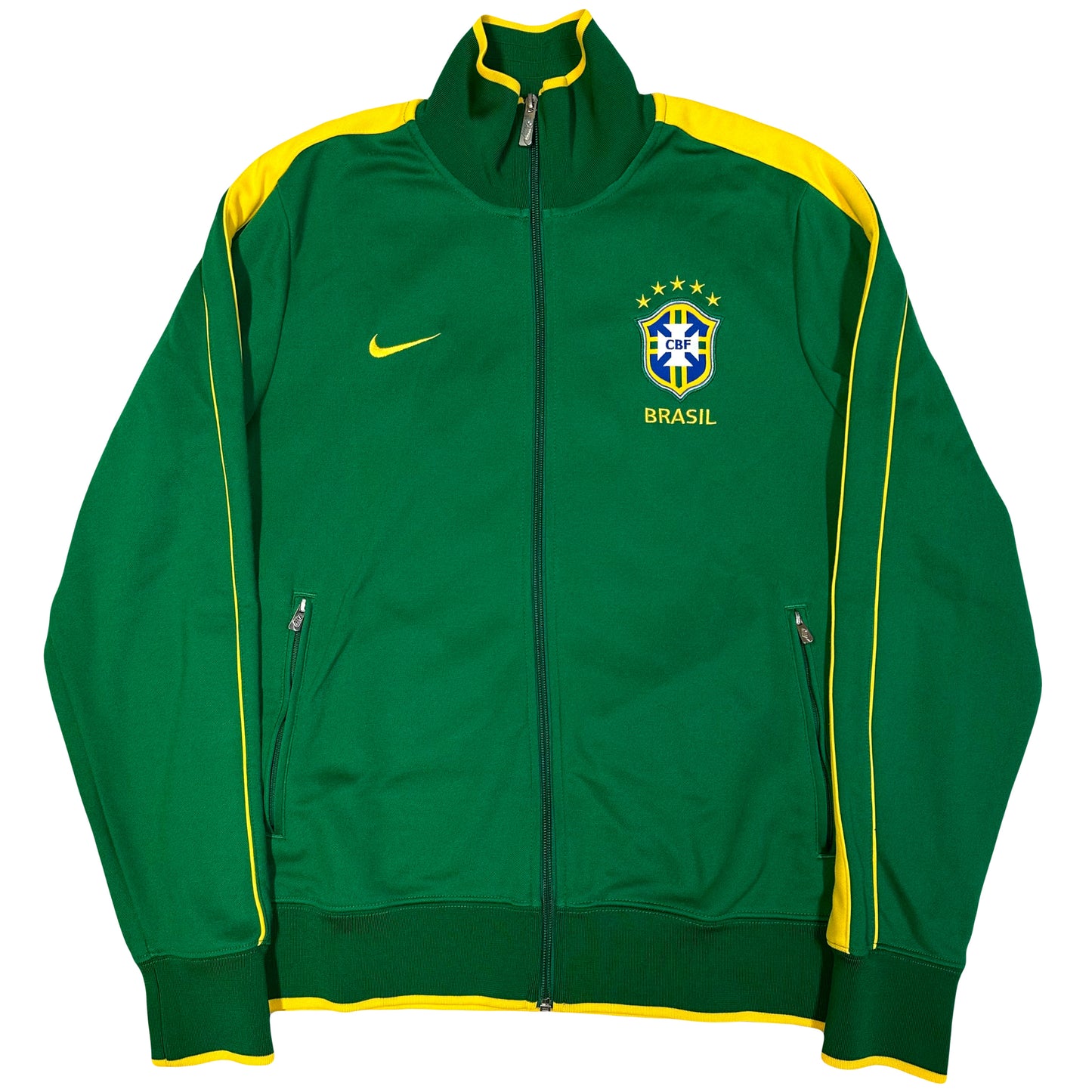 Nike Brazil 2013/14 Track Top In Green ( M )