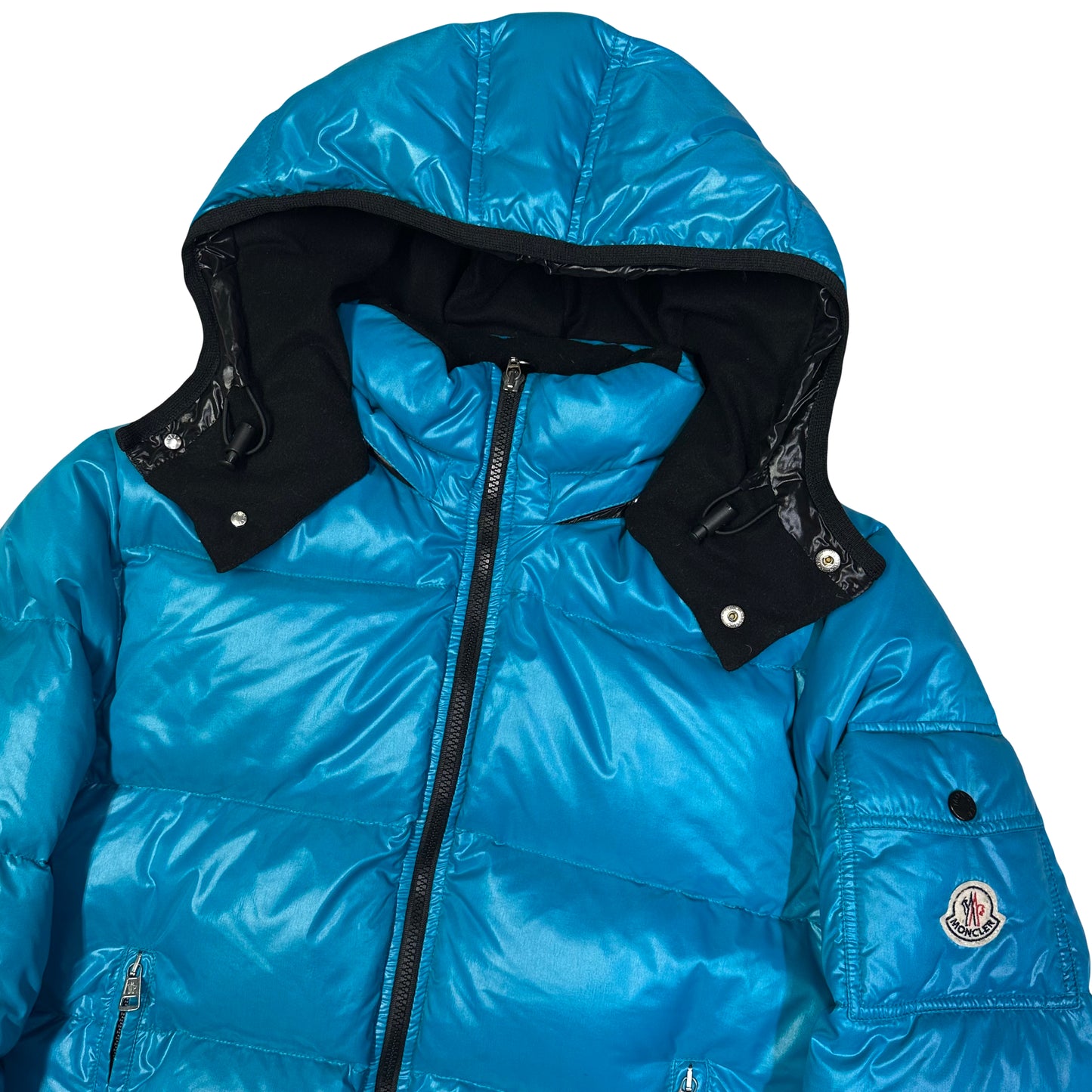 Moncler Maya Puffer Jacket In Blue ( S )