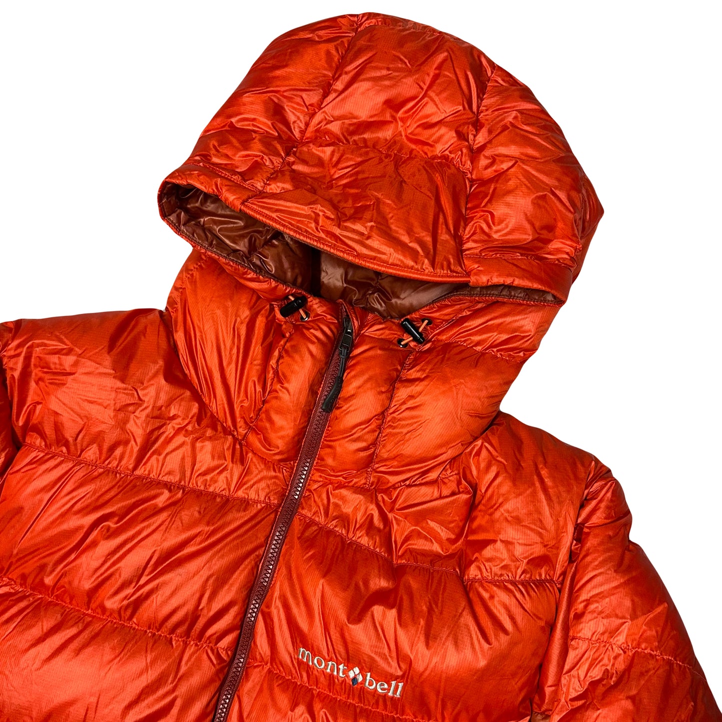 Montbell Puffer Jacket In Orange & Red ( L )