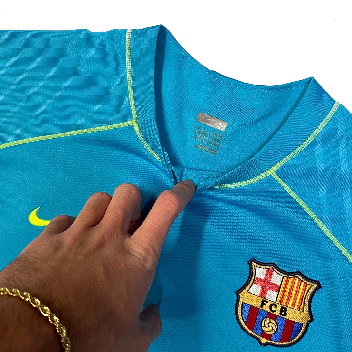 Nike Barcelona 2007/08 Training Sweatshirt In Blue ( S )