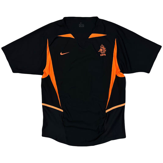 Nike Netherlands 2002 Shirt In Black & Orange ( S )