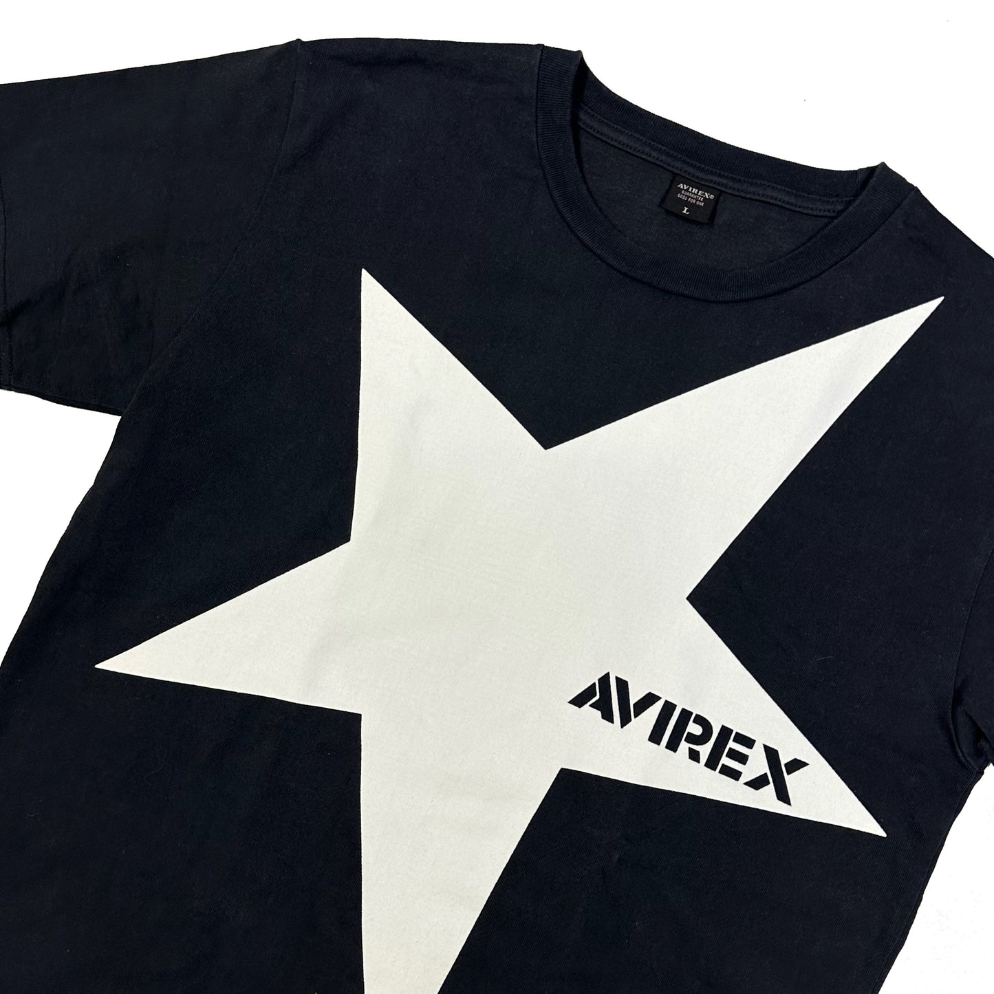 Avirex Spellout T-Shirt In Black ( L )