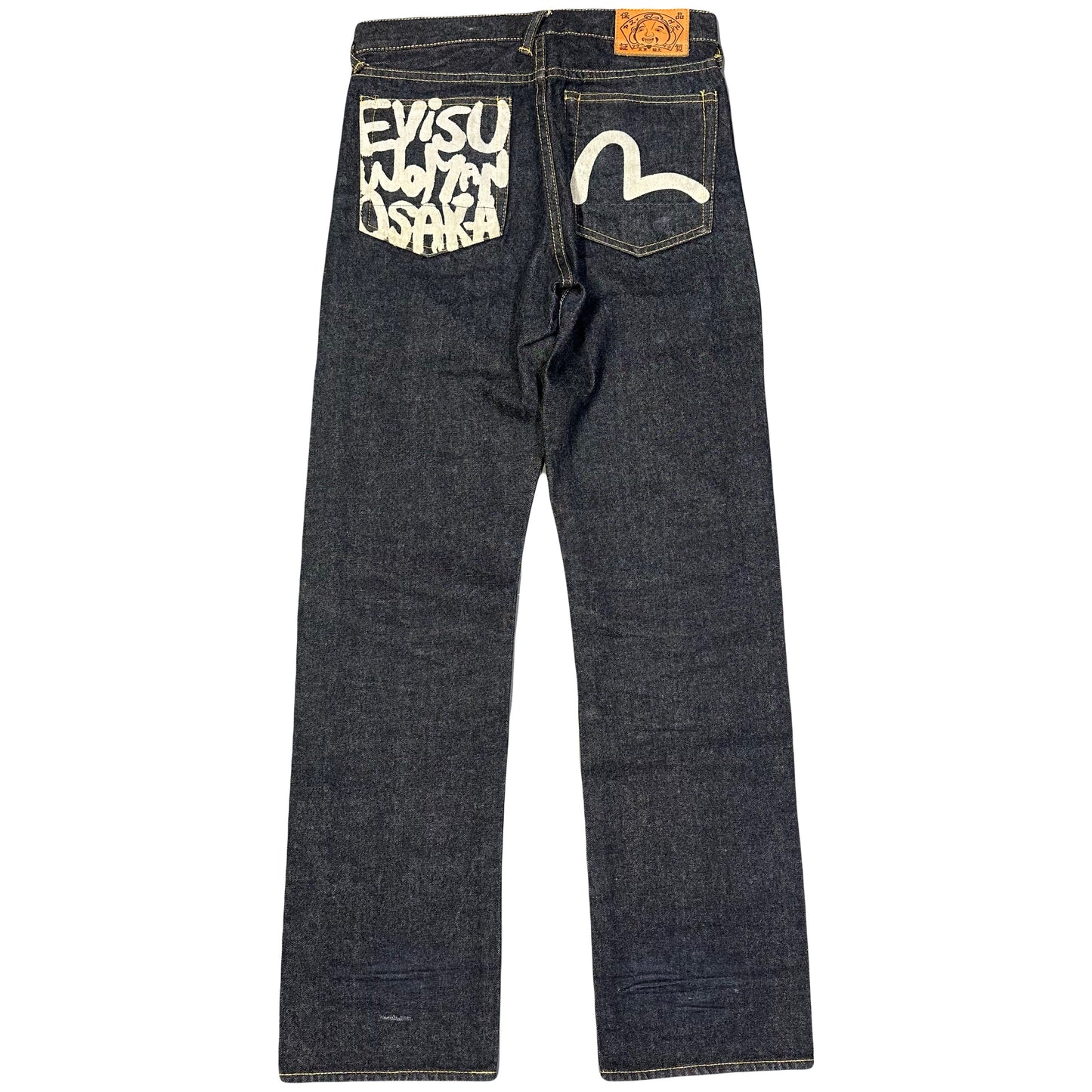 Evisu Selvedge Jeans With ‘Woman Osaka Print ( W28 )