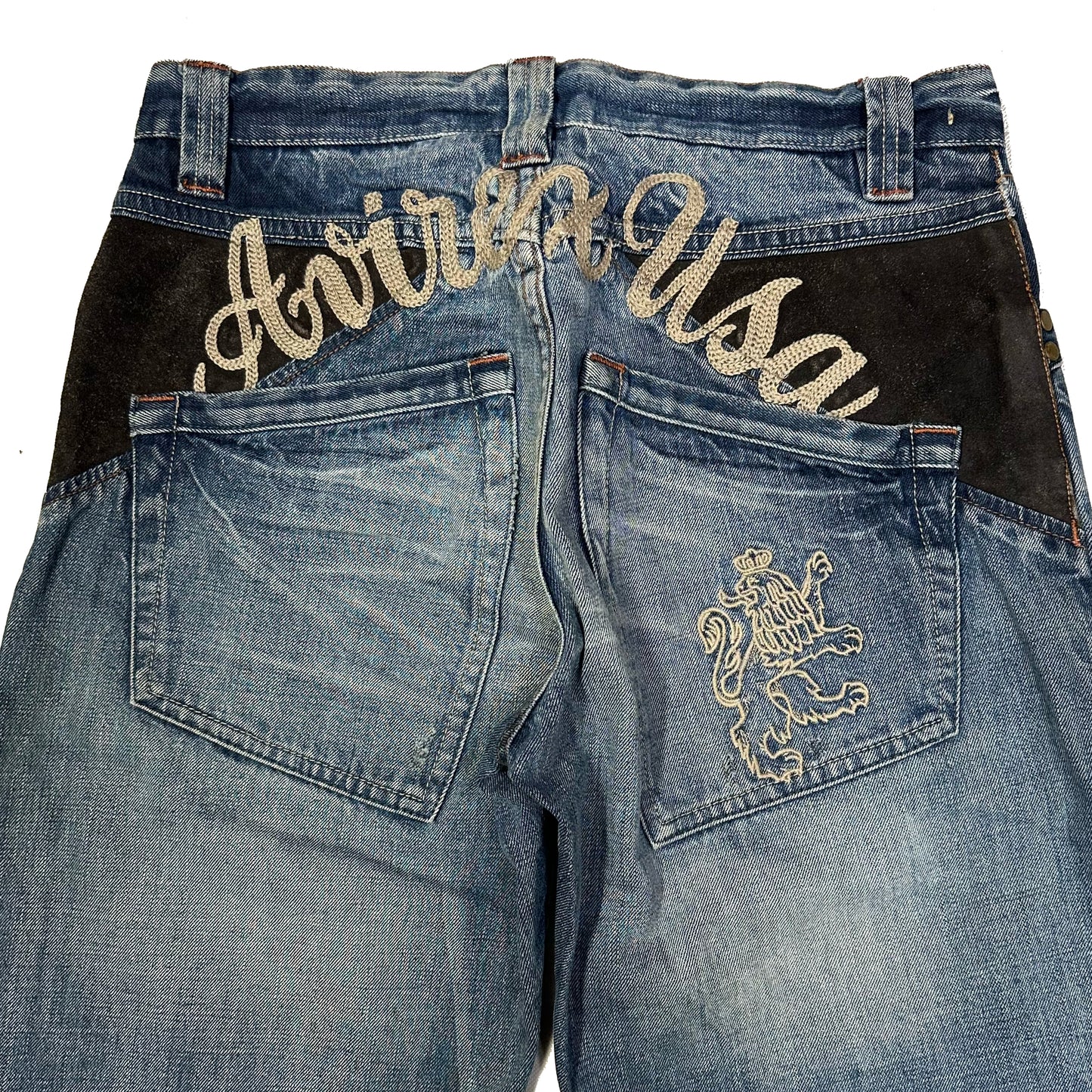 Avirex Spellout Jeans In Blue ( W30 )