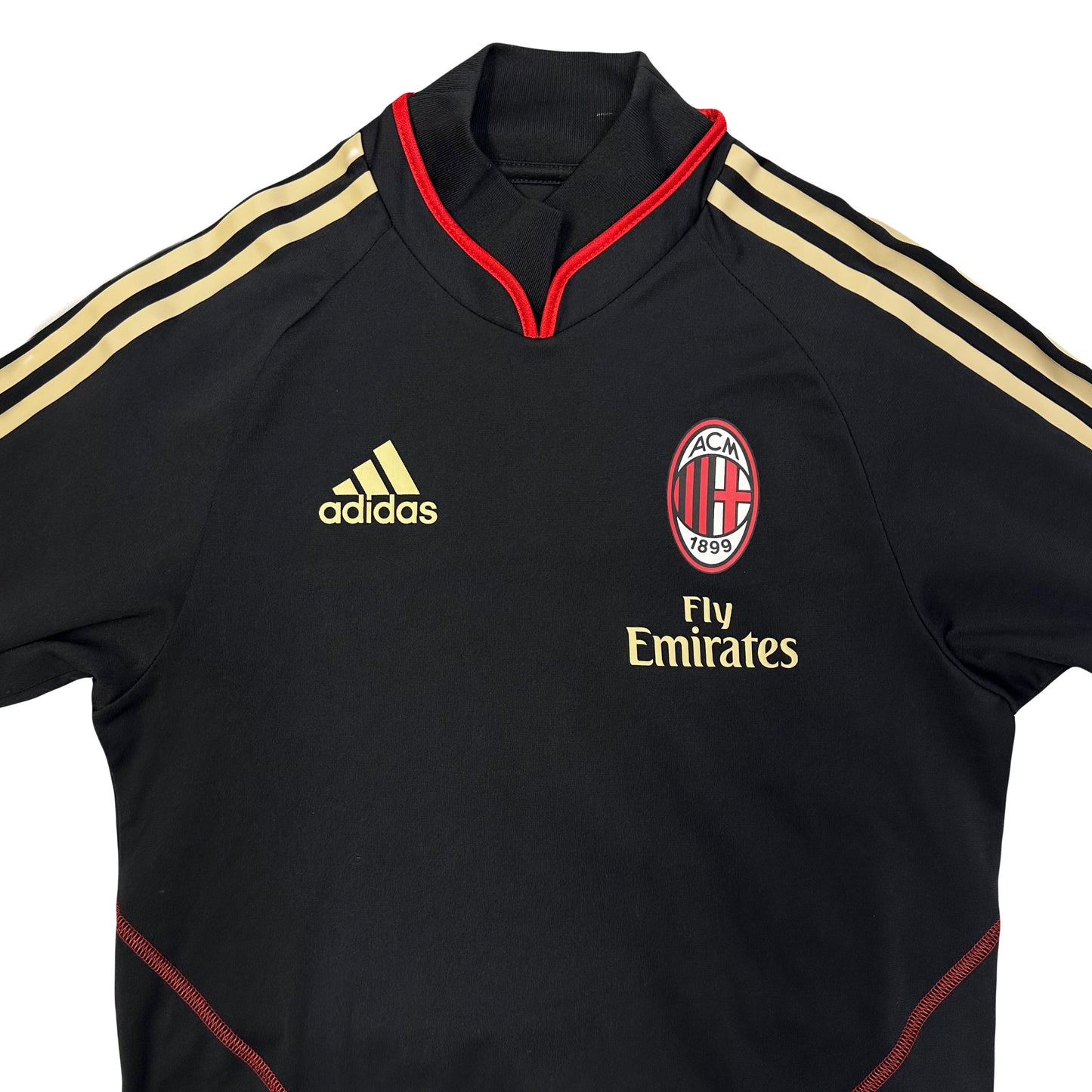 Adidas 2010/11 AC Milan Training Sweatshirt In Black ( S )