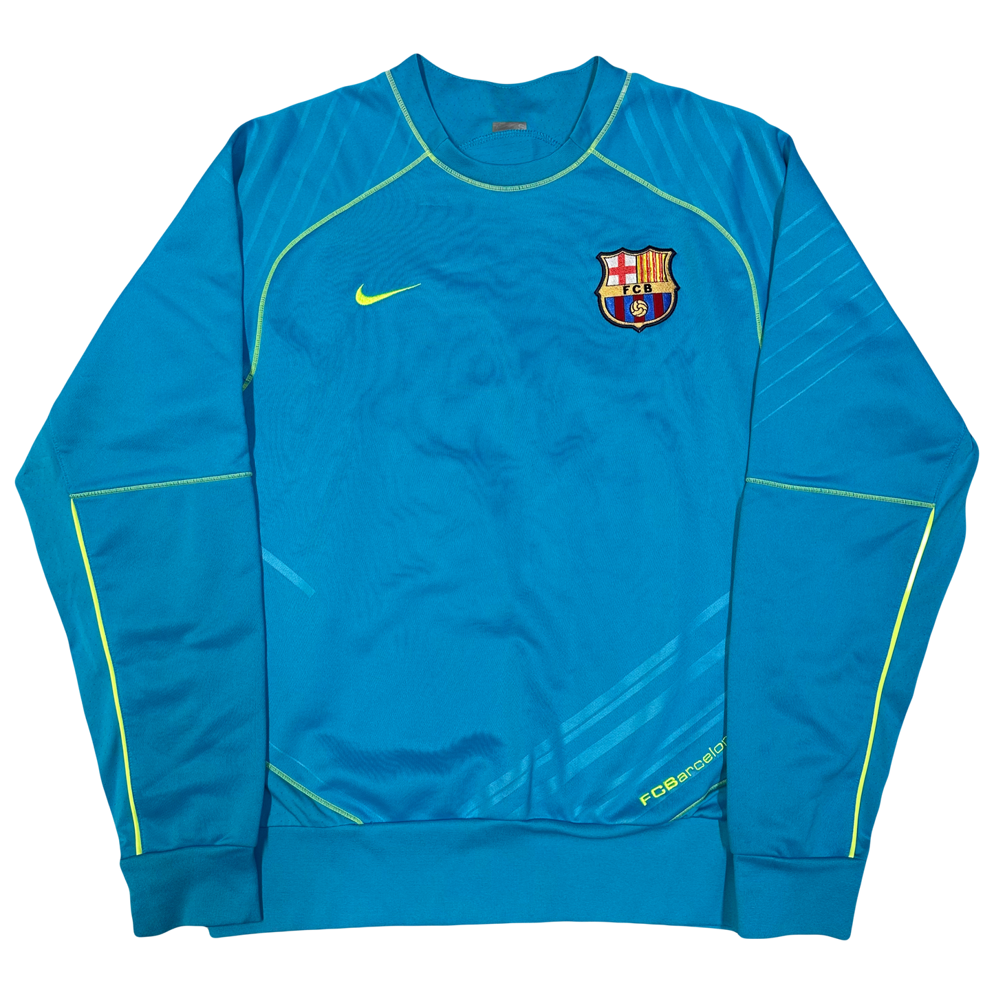 Nike Barcelona 2007/08 Training Sweatshirt In Blue ( S )