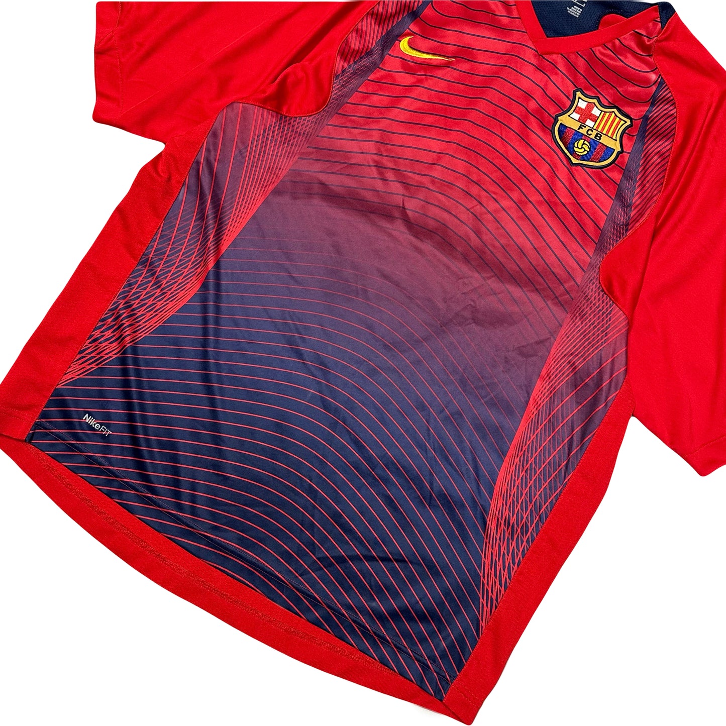 Nike Barcelona 2007/08 Training Shirt In Red ( M )