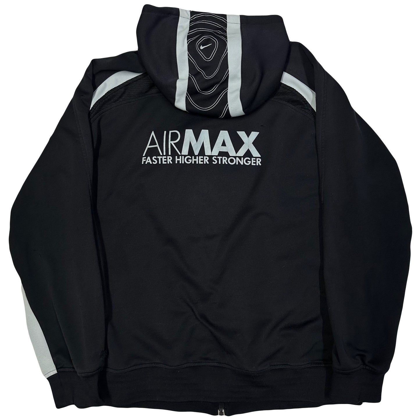 Nike Air Max Hoodie In Black & Grey ( XL )