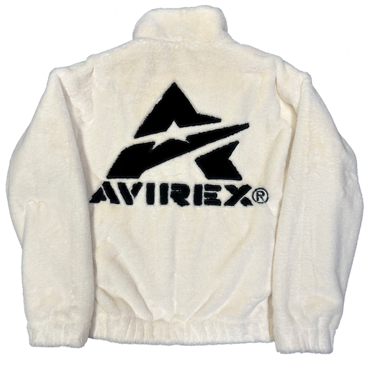 Avirex Fur Jacket In White ( L )