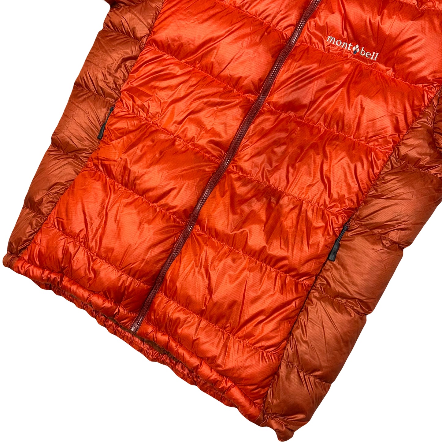 Montbell Puffer Jacket In Orange & Red ( L )