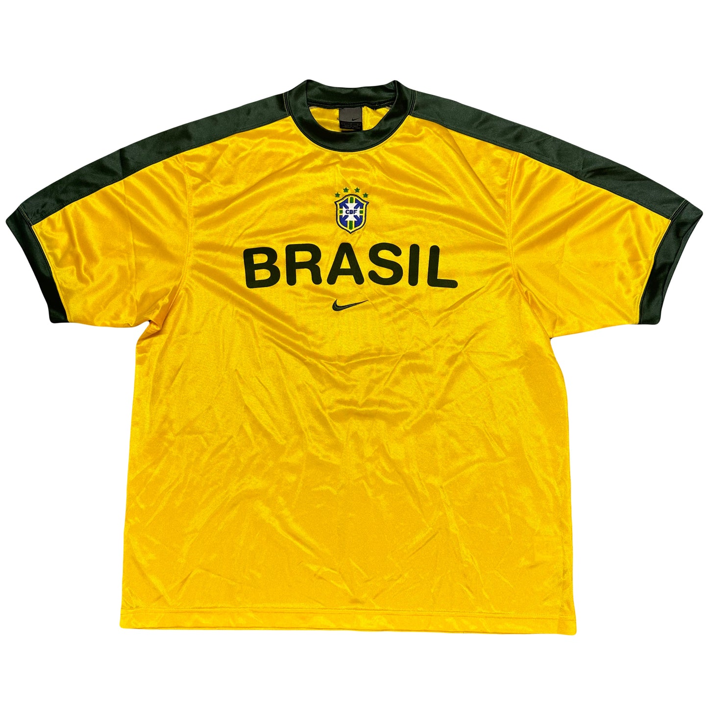 Nike Brazil 2002 Training Shirt In Yellow ( L )