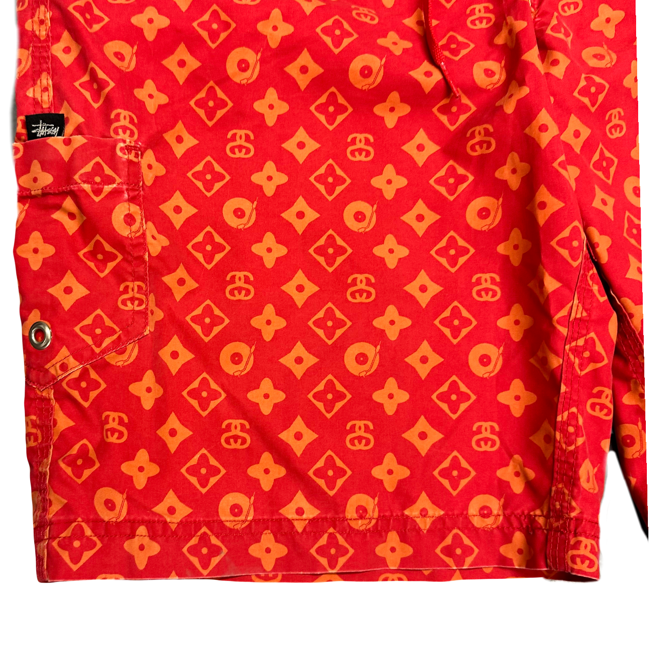 Stüssy Louis Vuitton Parody Monogram Shorts ( W29 )