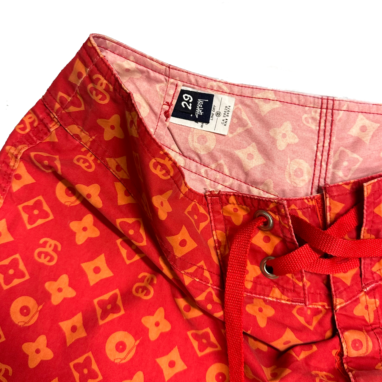 Stüssy Louis Vuitton Parody Monogram Shorts ( W29 )